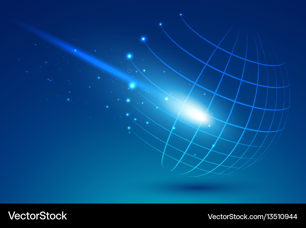 Technological point and curve constructed Technological point and curve constructed vector image