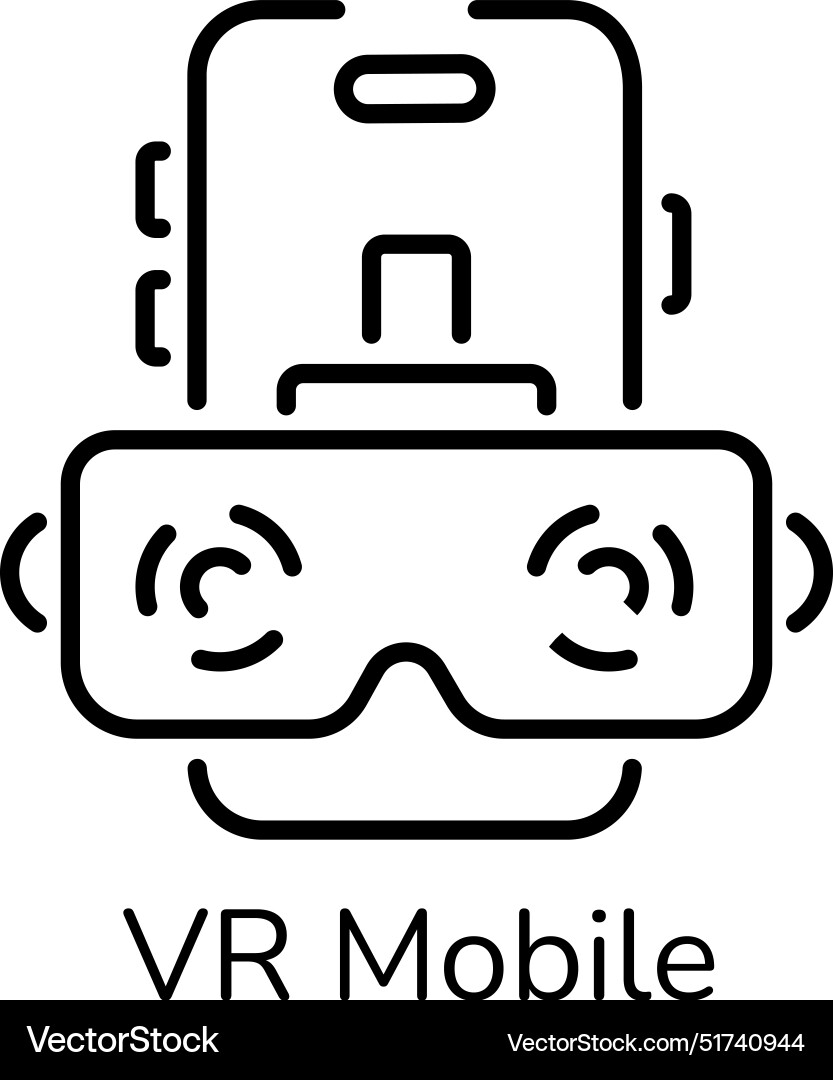 Vr mobile Royalty Free Vector Image - VectorStock