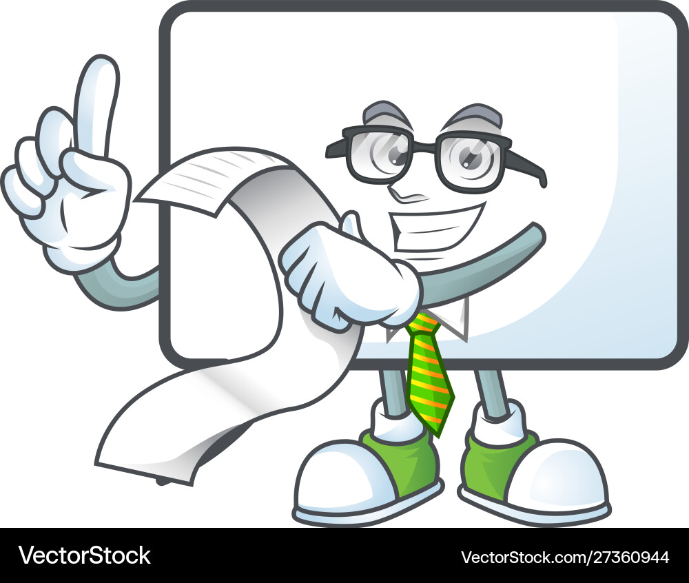 With menu shape rectangle bubble on white vector image