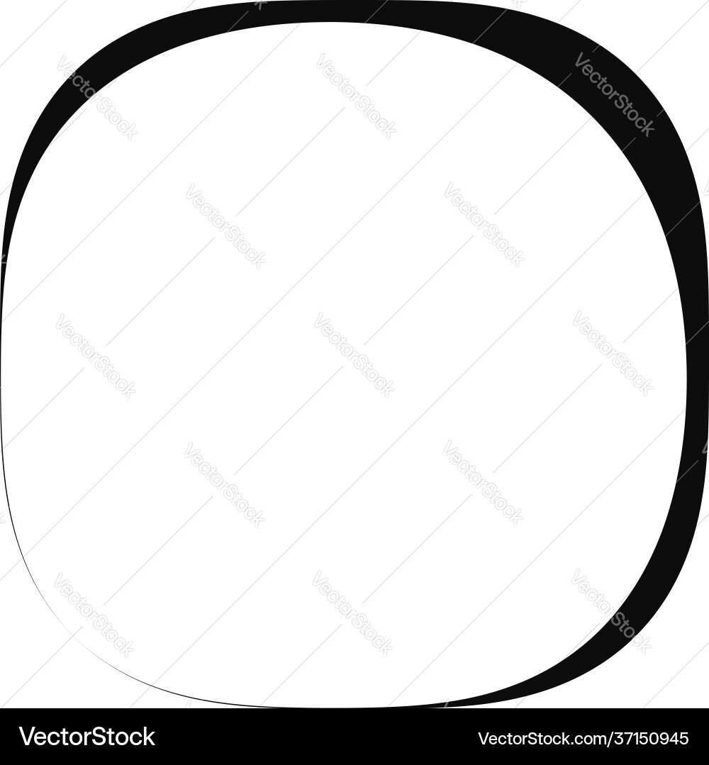 Abstract amorphous rounded square shape element Abstract amorphous rounded square shape element vector image