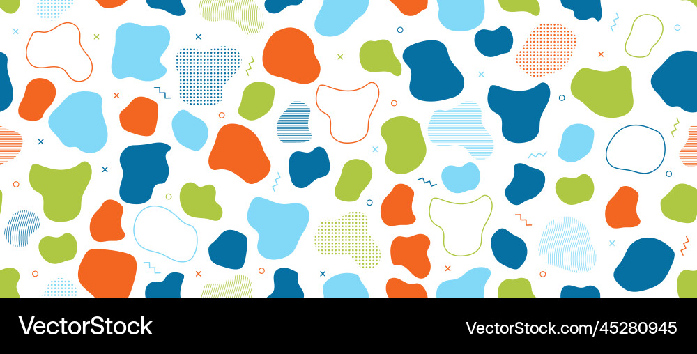 Abstract blob seamless pattern blotch Abstract blob seamless pattern blotch vector image