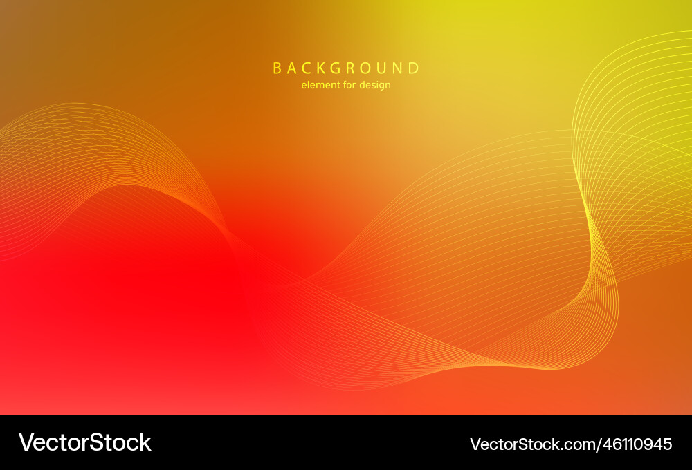 Abstract gradient background wave element Abstract gradient background wave element vector image