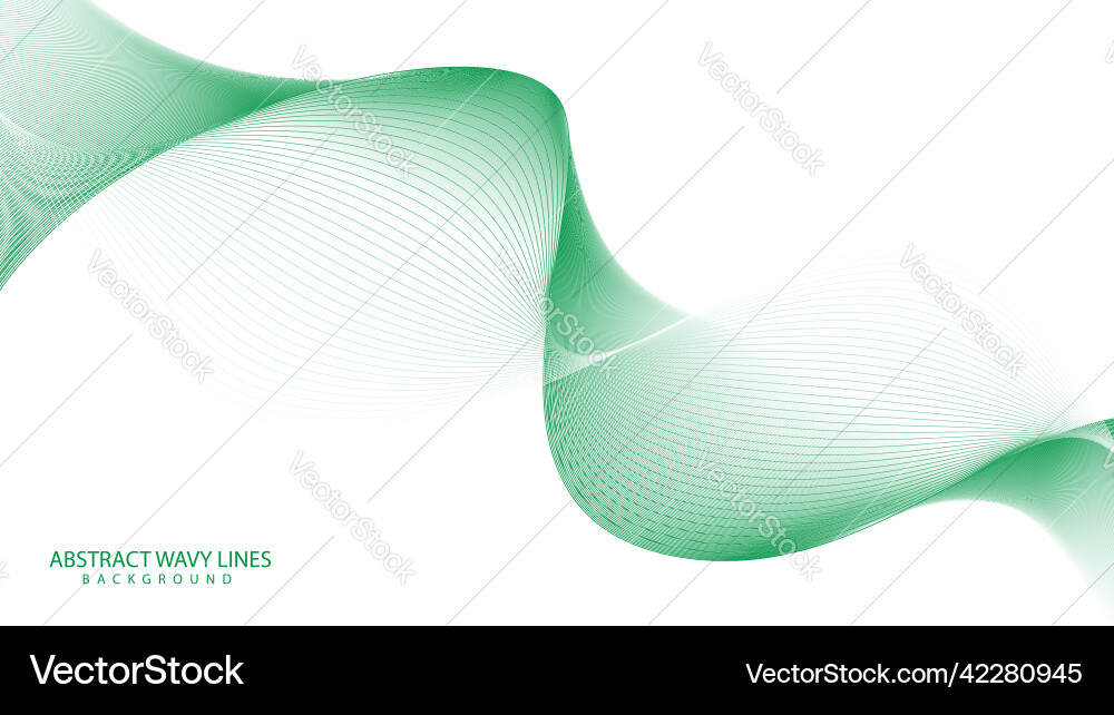 Abstract motion wave gradient line background Vector Image