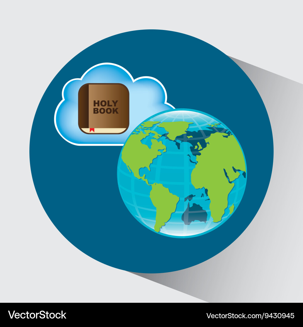 Cloud computing design vector image