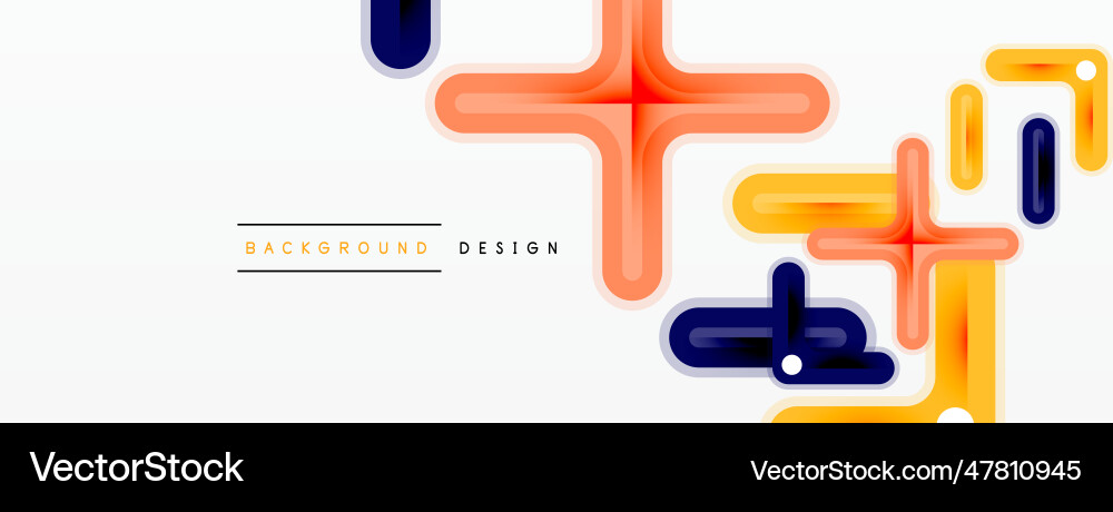 Cross line background minimal geometric template Cross line background minimal geometric template vector image