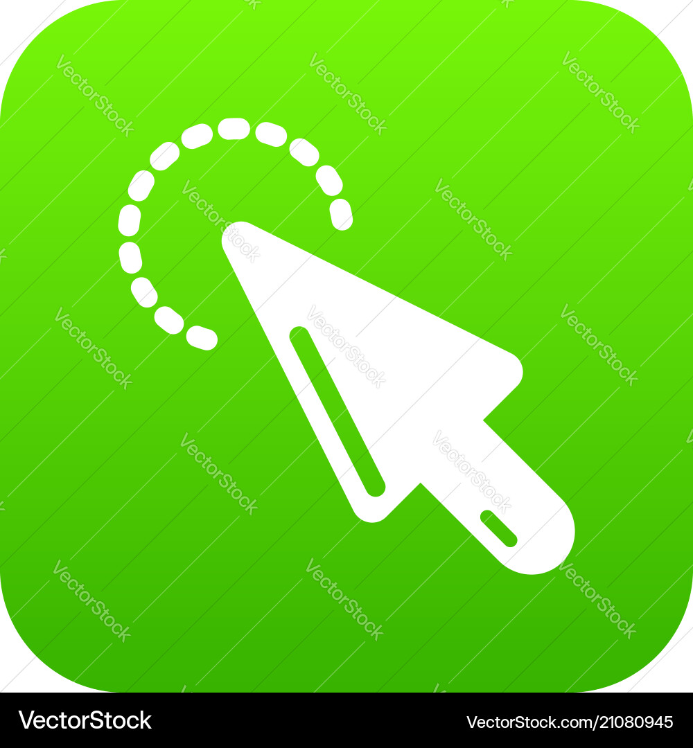 Cursor clean icon simple black style Vector Image