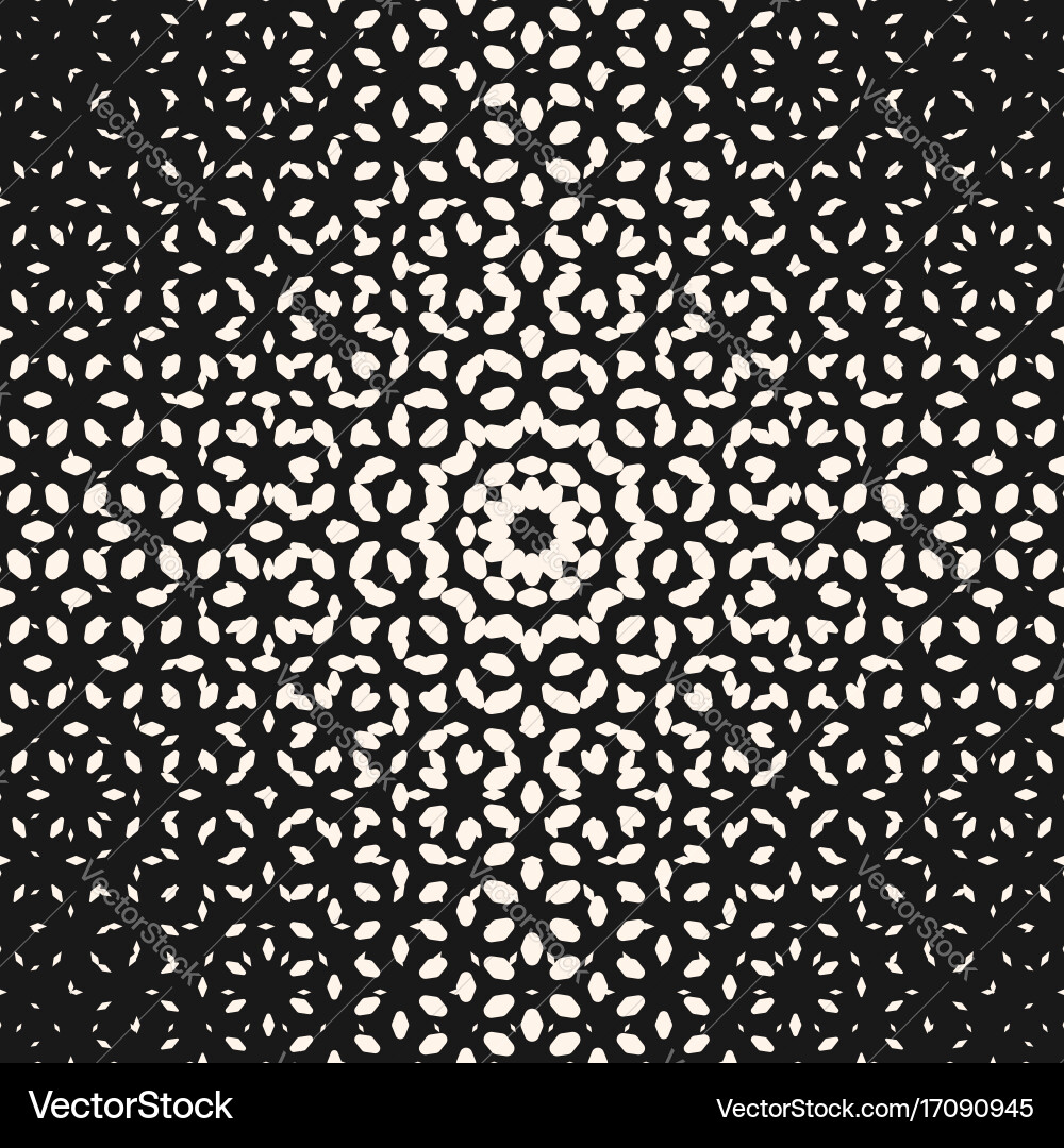 Halftone pattern texture circular form vector image