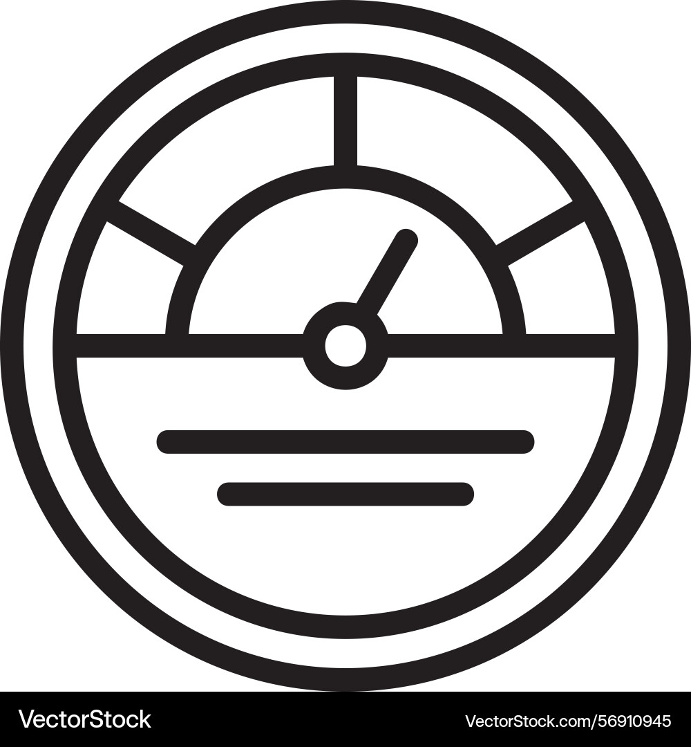 Kpi linear style icon design vector image