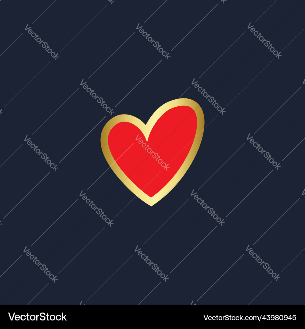 Liebe abstrakte Form gold logo Liebe abstrakte Form gold logo Vektorbild