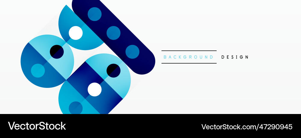 Simple circles and round elements pattern Vector Image