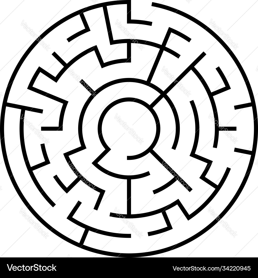 Solvable 3d maze labyrinth puzzle game Solvable 3d maze labyrinth puzzle game vector image