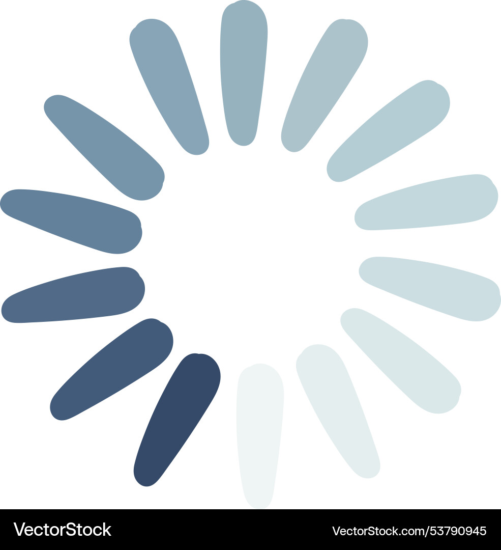 Spinner progress circle indicator vector image