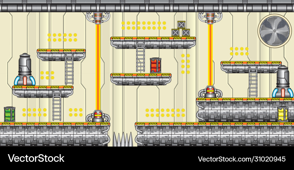 Tile set platform for game 14 Tile set platform for game 14 vector image