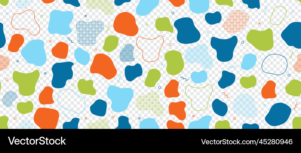 Abstract blob seamless pattern blotch Abstract blob seamless pattern blotch vector image