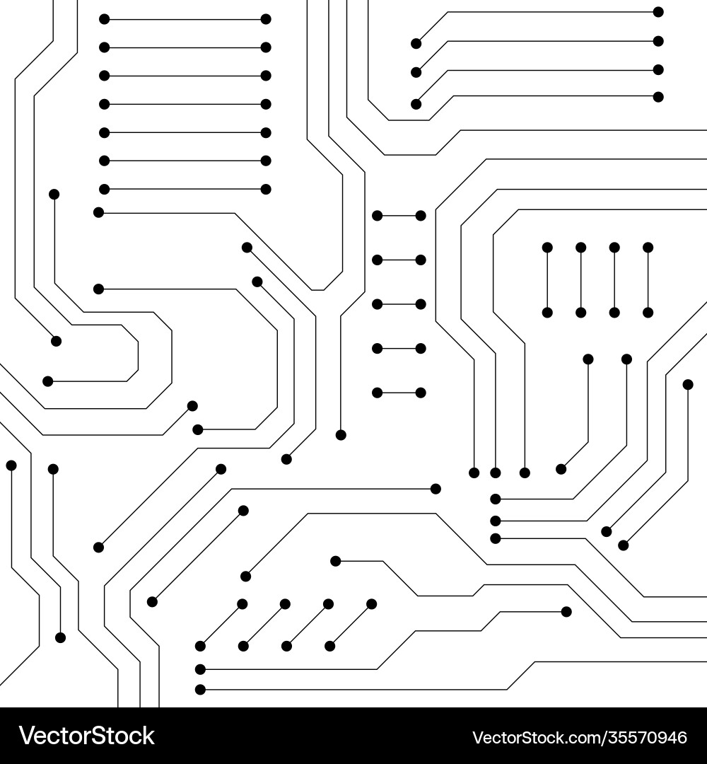 Circuit technology background Vector Image