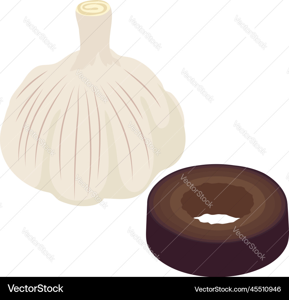 Cuisine Zutat Ikone isometrische Knoblauch Cuisine Zutat Ikone isometrische Knoblauch vektorbild