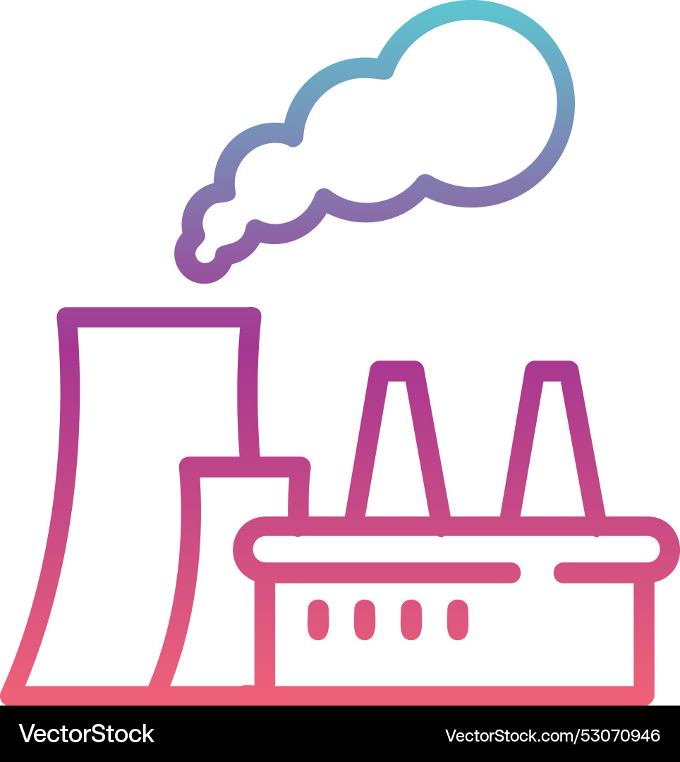 Factory line gradient design Vector Image
