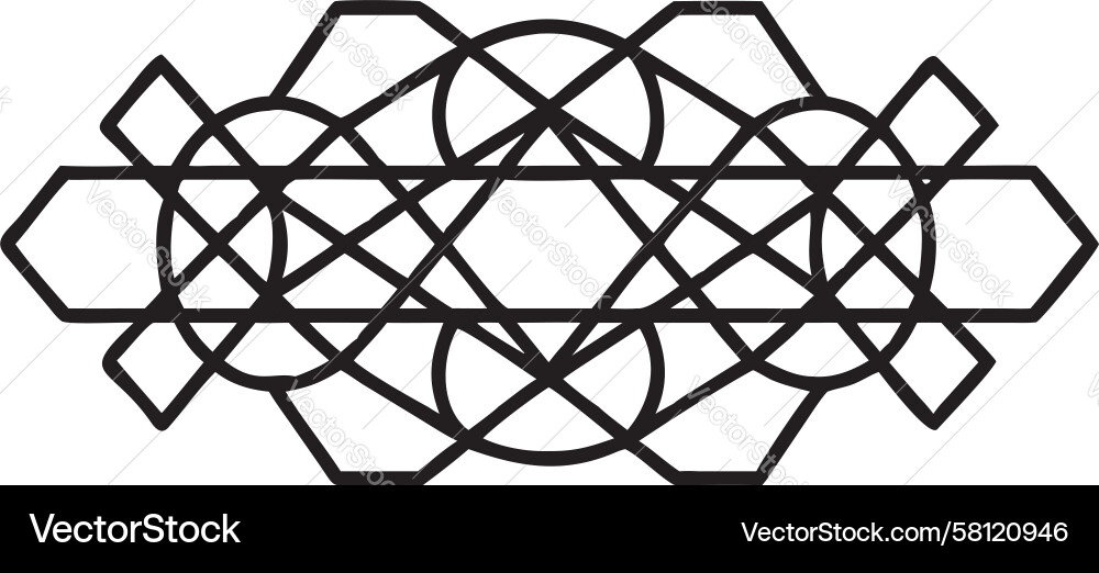 Hexagonal Cellular Pattern Vector Image