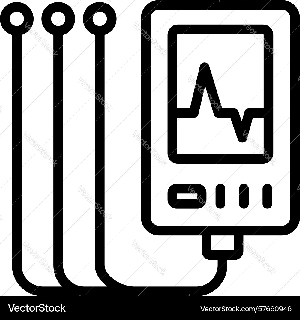 Holter monitoring system tracking cardio problem Holter monitoring system tracking cardio problem vector image