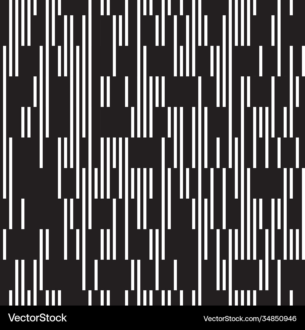Seamless pattern with vertical black lines Vector Image