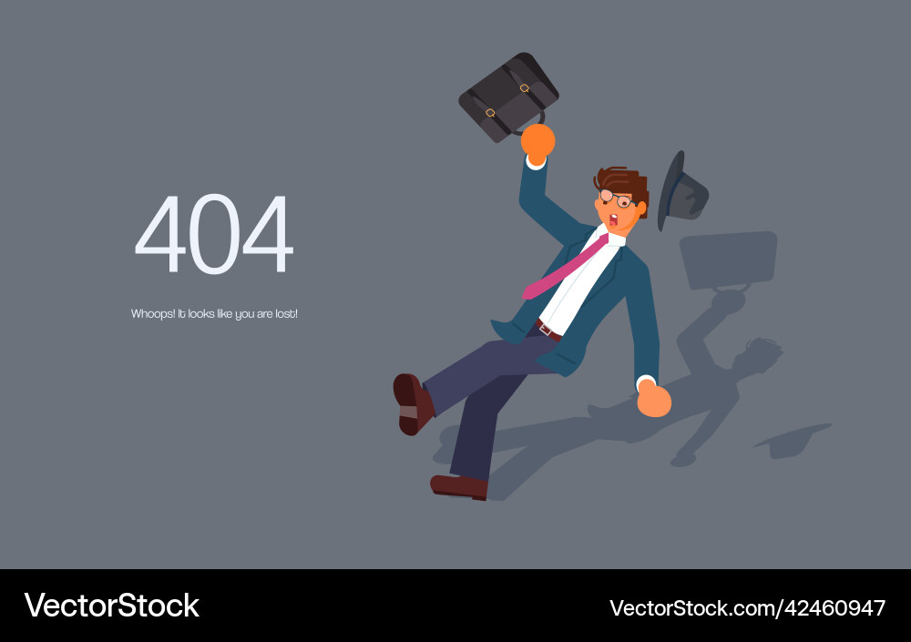 404 error not found web page 404 error not found web page vector image