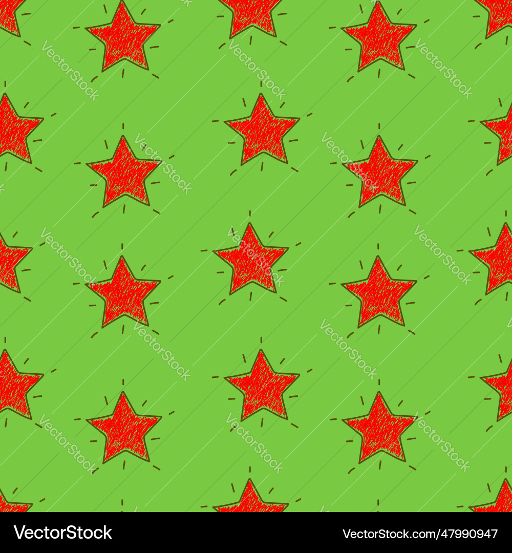 A set of star seamless pattern background A set of star seamless pattern background vector image