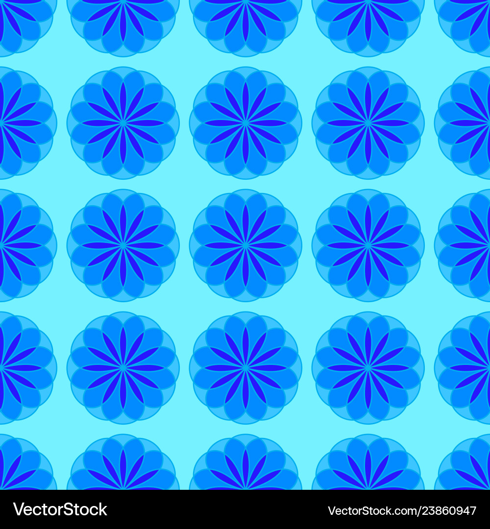 Abstract pattern on the cyan background vector image