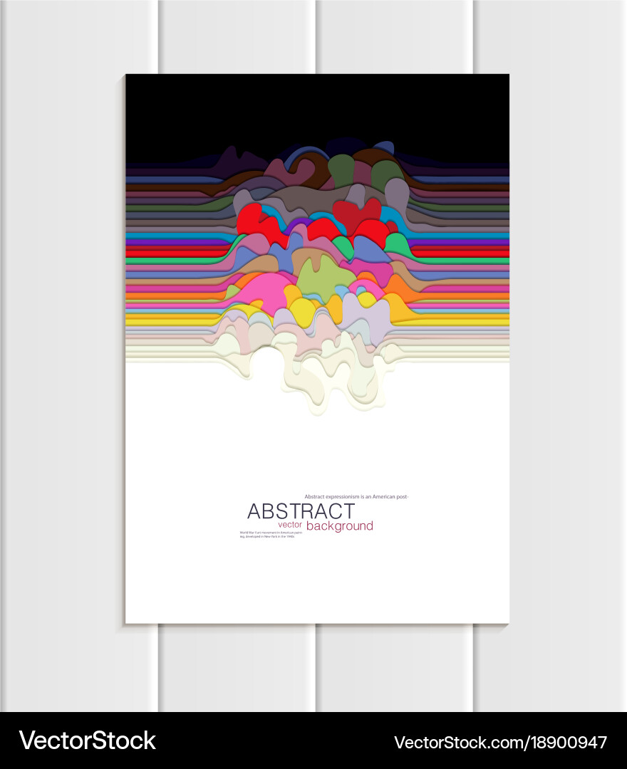 Brochure a5 or a4 format abstract uneven Vector Image