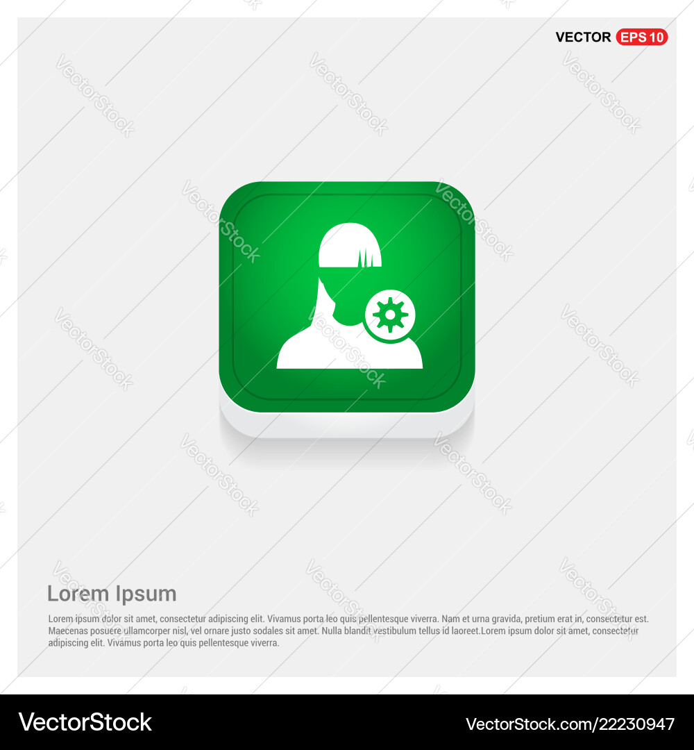 Configuration user icon Configuration user icon vector image
