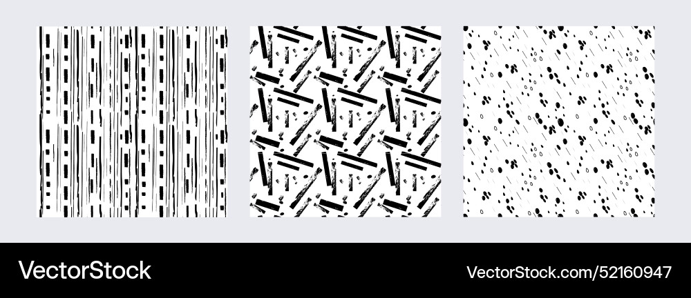 Hand drawing seamless pattern with small dashes Hand drawing seamless pattern with small dashes vector image