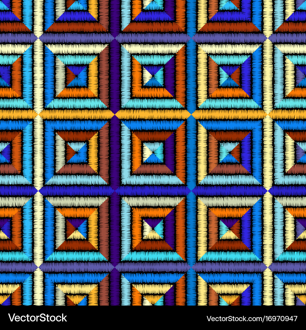 Seamless background in the bohemian style Vector Image