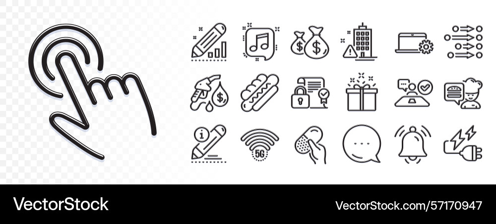Security contract notebook service and 5g wifi vector image