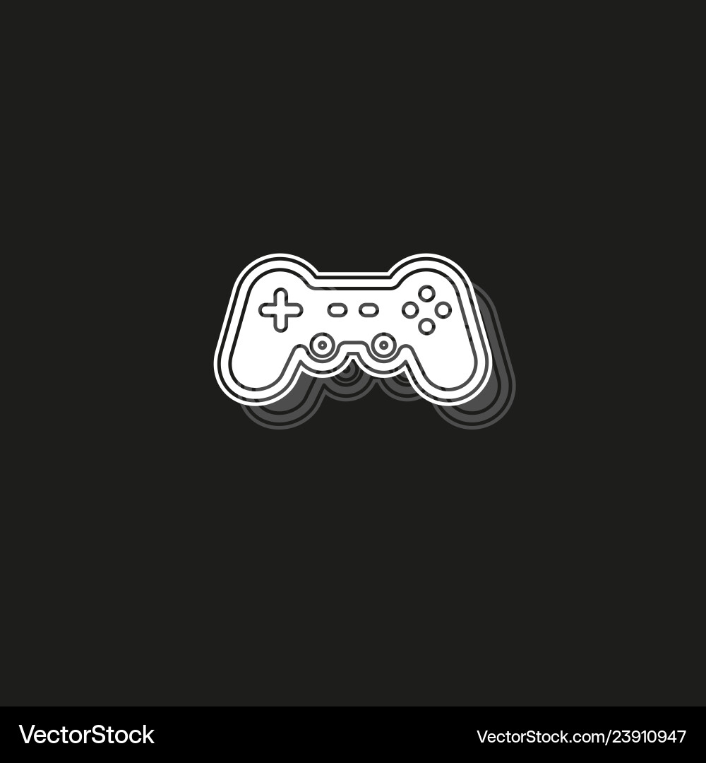 Simple game controller icon Simple game controller icon Vector Image