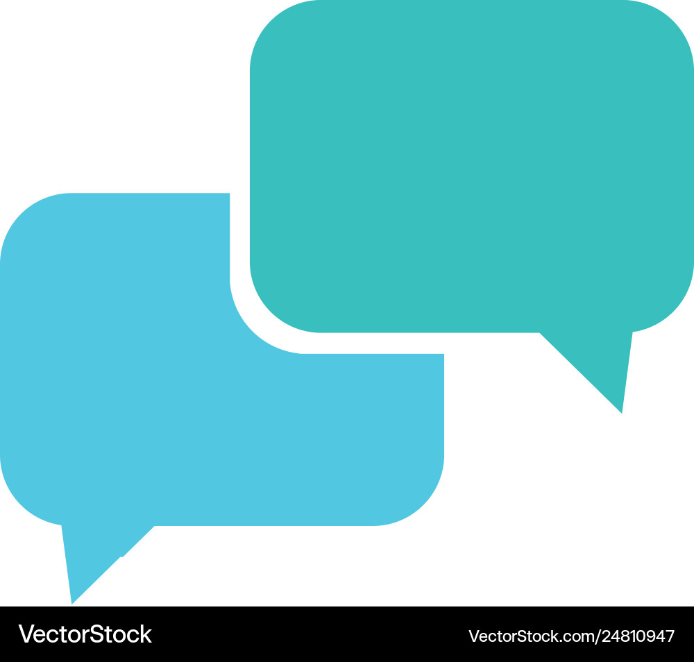 Speech bubble message icon Vector Image