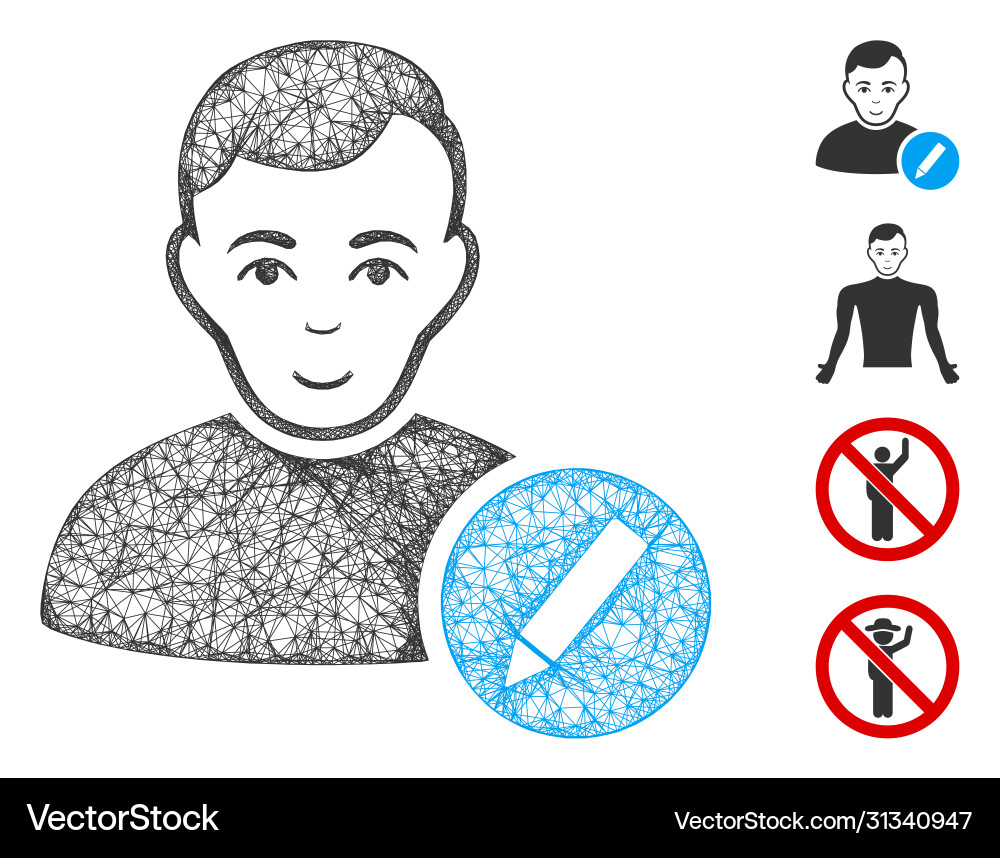 User modify pencil web mesh User modify pencil web mesh Vector Image