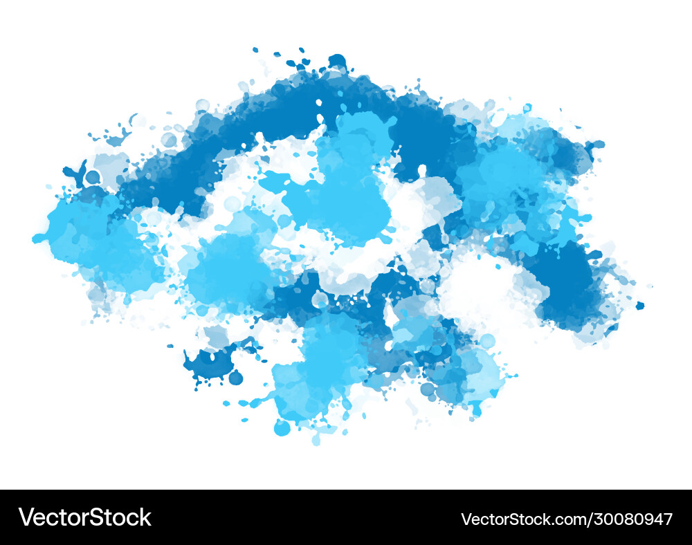 Watercolour splatter background Royalty Free Vector Image