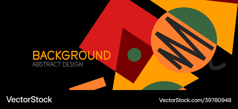 Abstract background blocks lines triangles Vector Image
