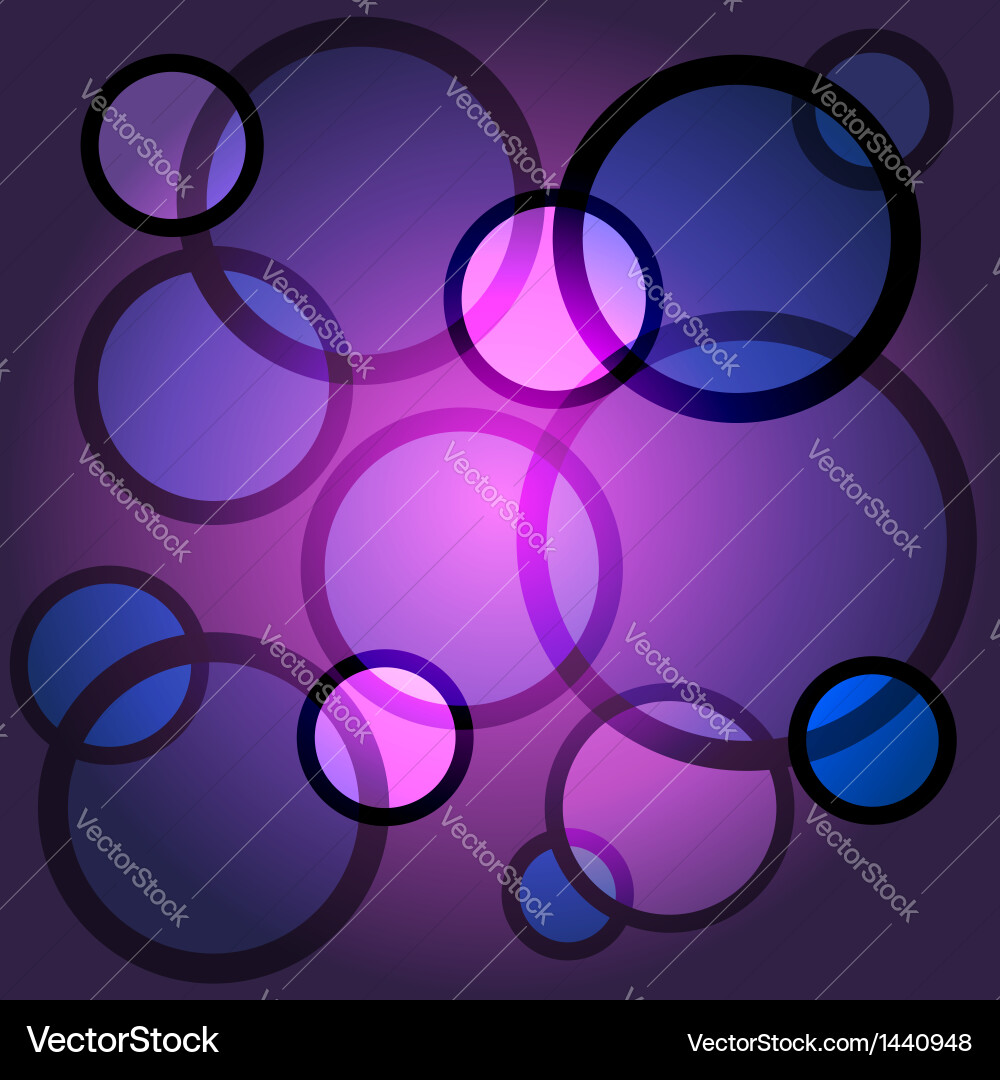 Abstract background with color circles Vector Image