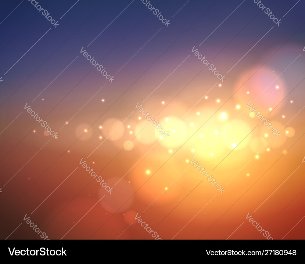 Abstract colorful blurred background with bokeh vector image