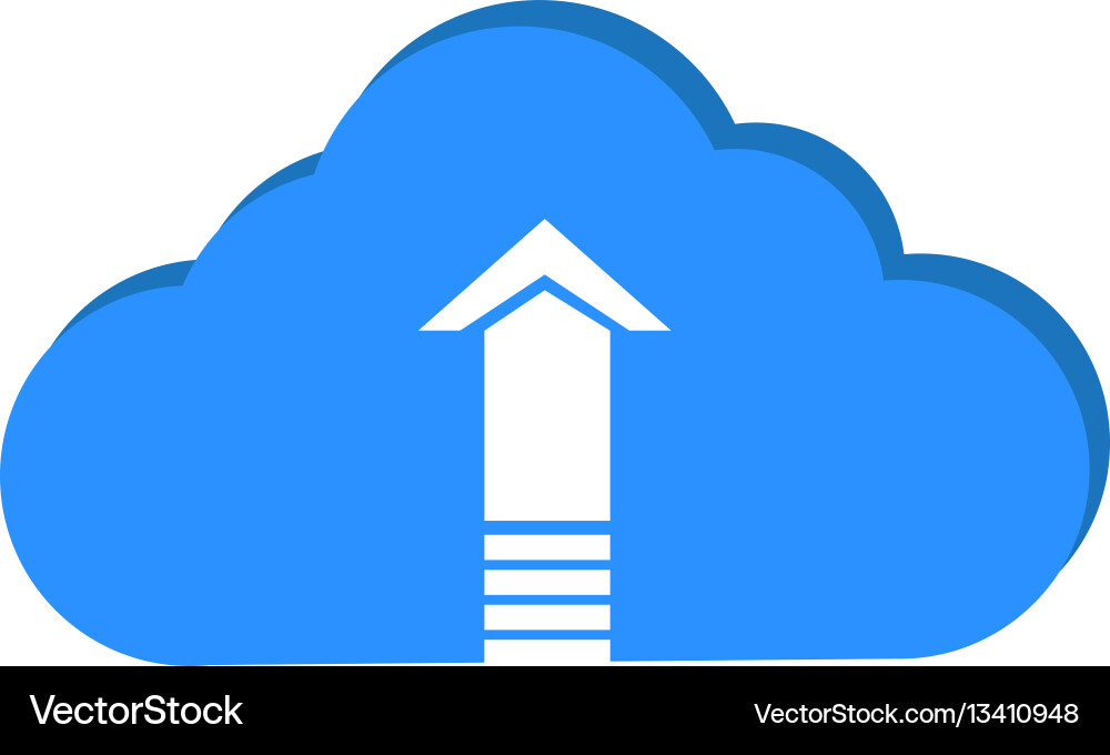 Cloud computing vector image