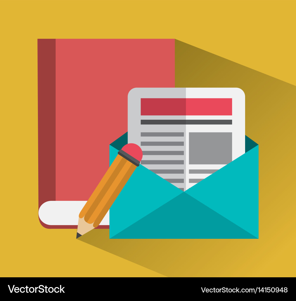 Computer with instant messaging related icons vector image