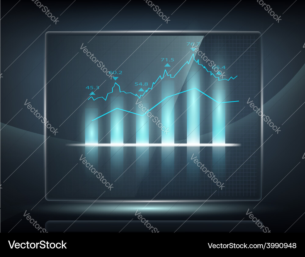 Data Visualization Chart Vector Image