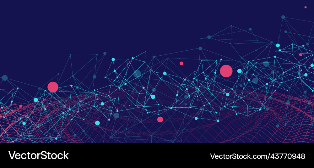 Template for science and technology presentation Template for science and technology presentation vector image