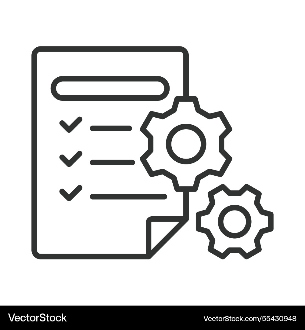 Testing icon in line design quality Testing icon in line design quality vector image