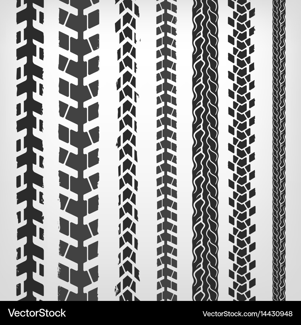 Tire Tracks Pattern Royalty Free Vector Image - VectorStock