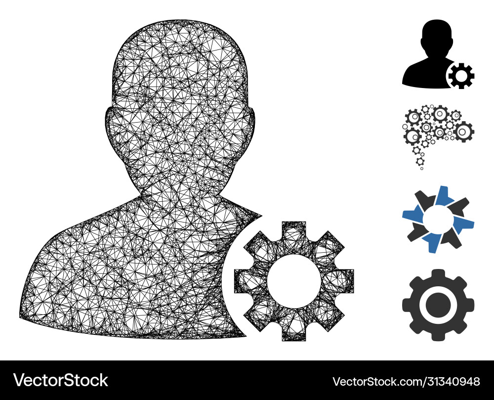User options web mesh Vector Image