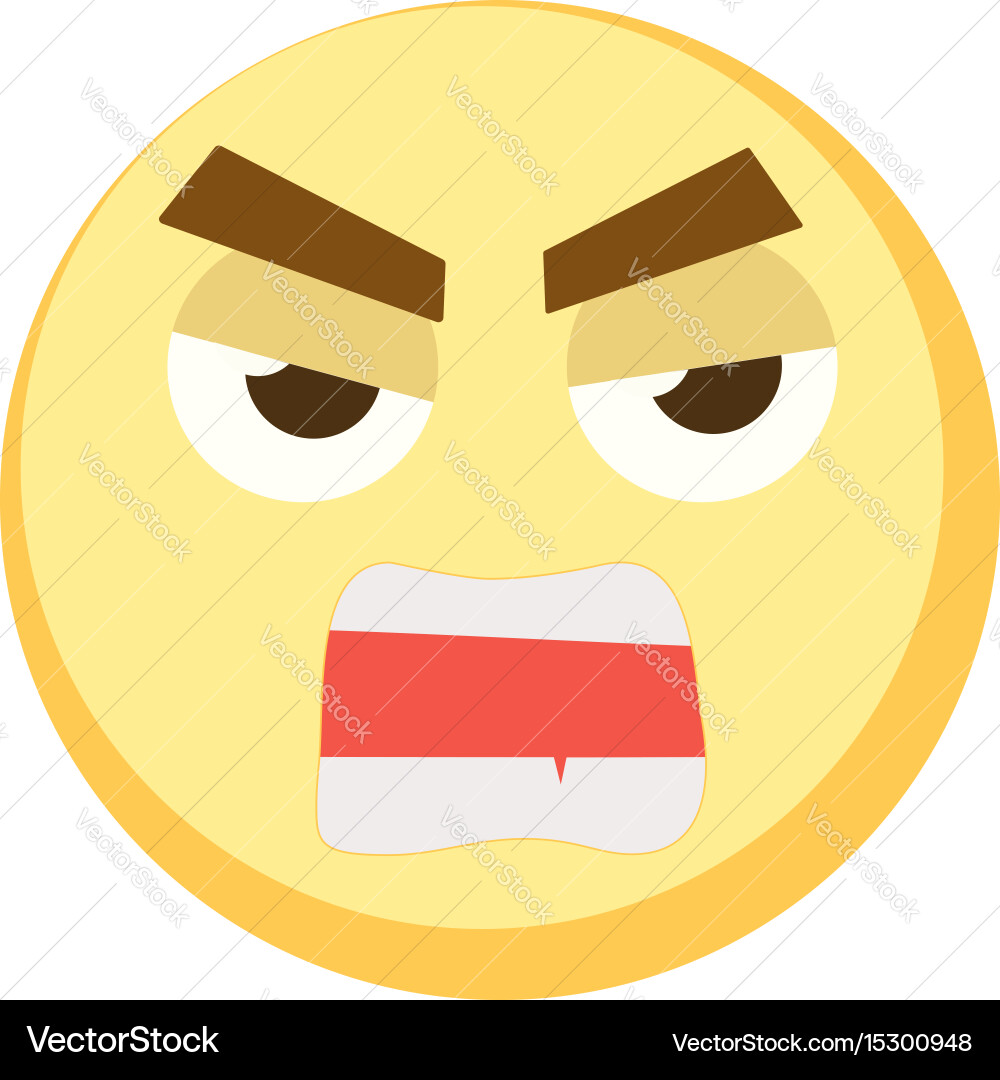Yellow emoji icon for app game ui or web design vector image