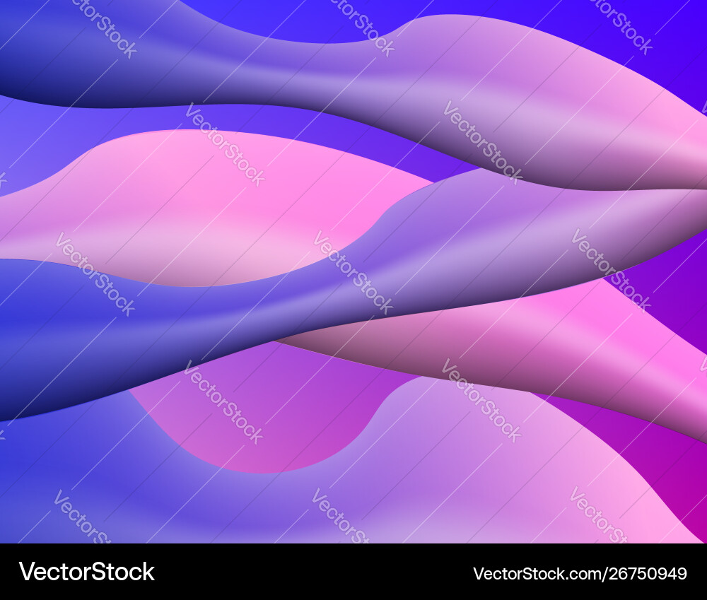 Abstract background with color fluid shapes vector image