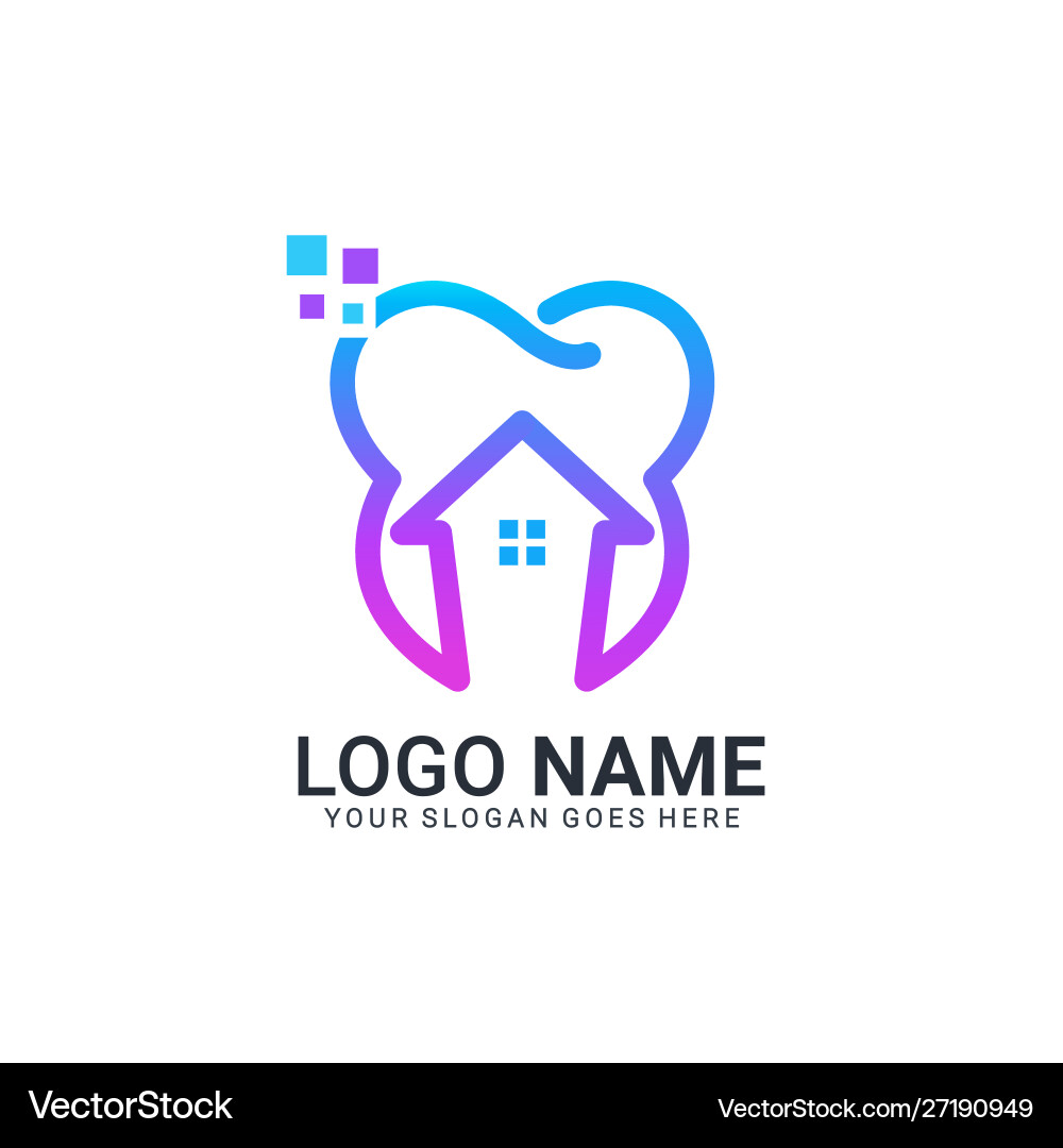 Dental Haus Logo Design modern Dental Haus Logo Design modern vektorbild
