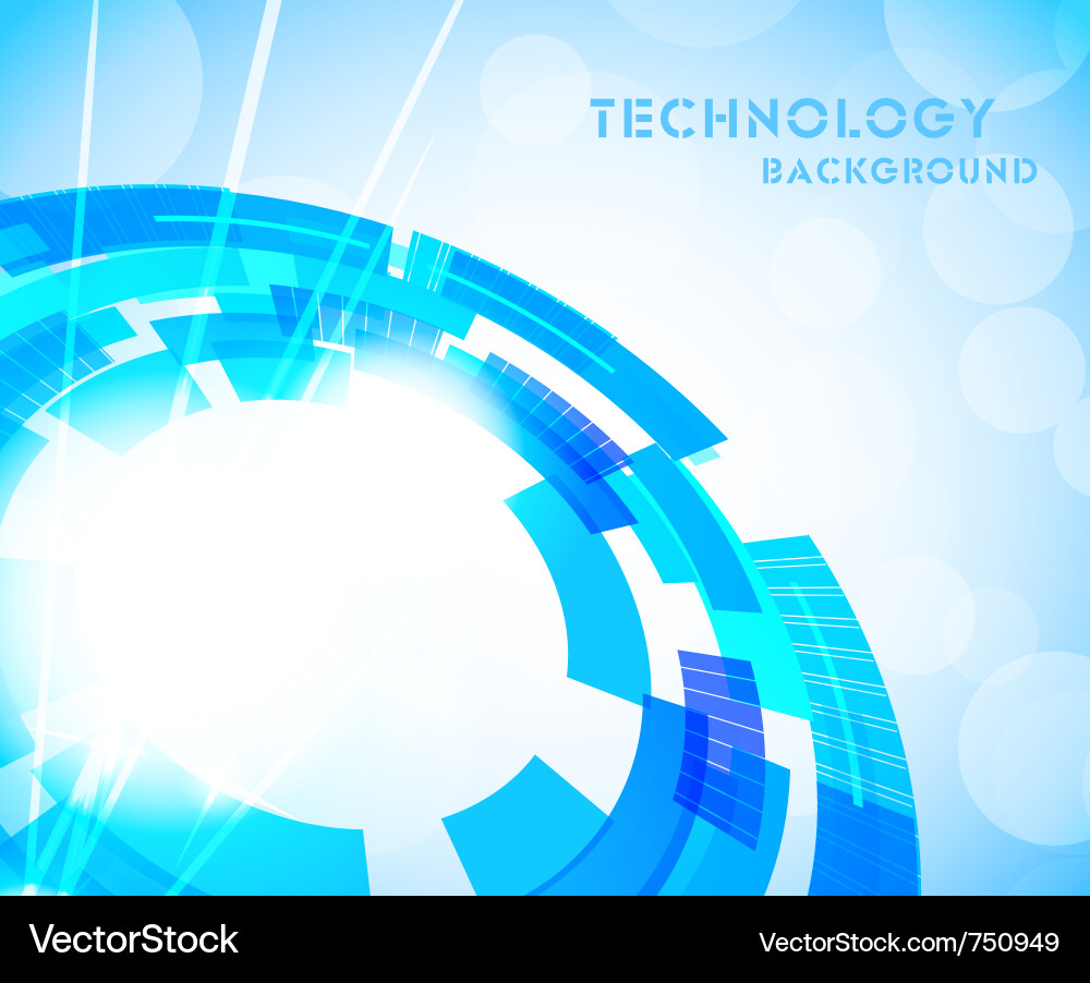 Futuristic Tech Background Vector Image